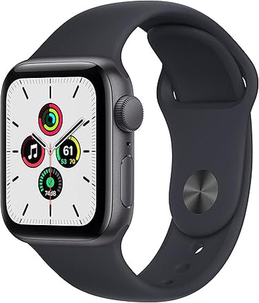 Apple Watch SE de 1.ªgeneración (GPS, 40mm) Reloj inteligenteaja con cja de Aluminio en Oro - Correa Deportiva Blanco Estrella - Talla única. Monitor de entreno y Actividad